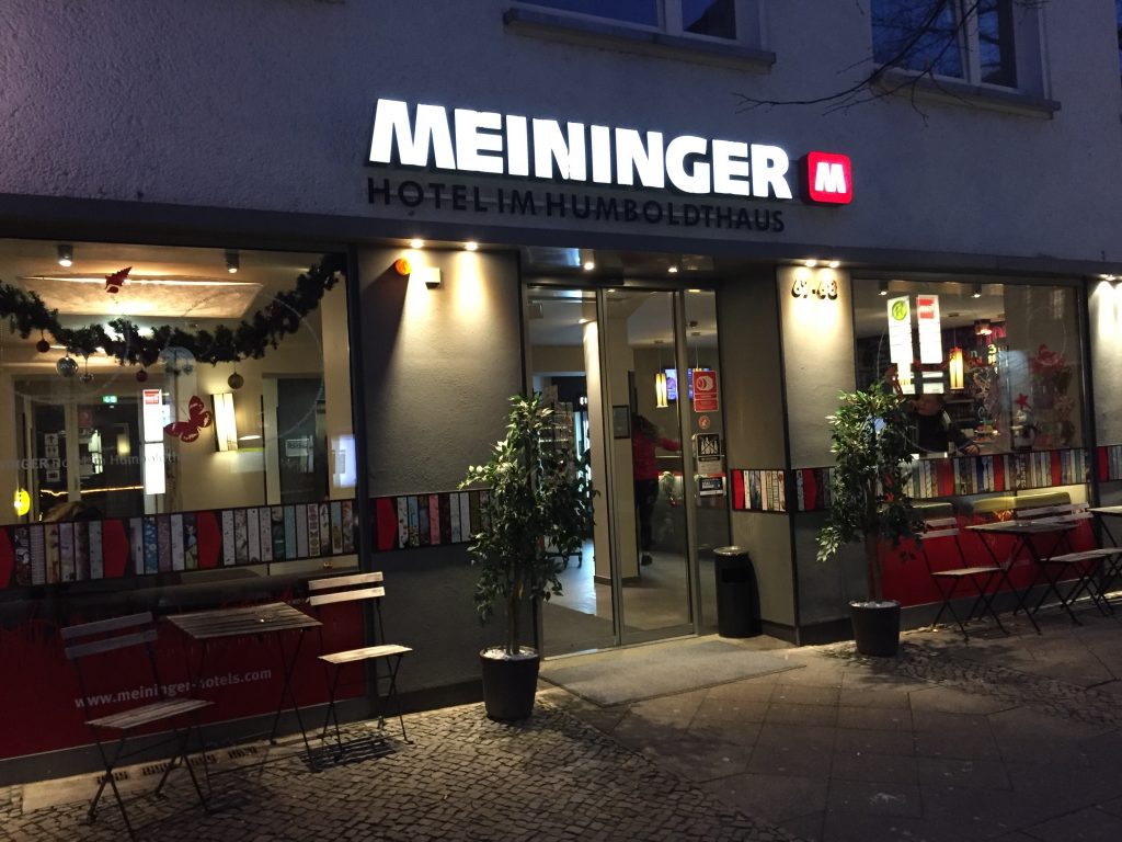Hotel Meininger in Germany, where the incident took place
